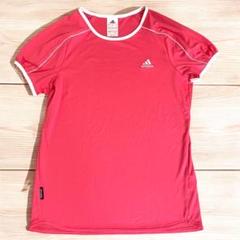 adidas ピンク Tシャツ Mサイズ ジョギングウエア スポーツ 半袖シャツ