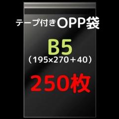 B5用 テープ付きOPP袋 250枚