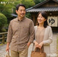 [未使用タグ付]KANSAI YAMAMOTO チェック長袖シャツ Lサイズのサムネイル