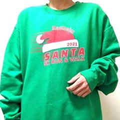 ポート&カンパニー マンハイムサンタ5Kラン スウェットグリーン緑色XL古着