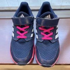 adidas ネイビー ピンク スニーカー 20cm
