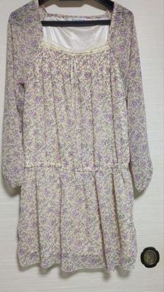 花柄七分袖チュニック M