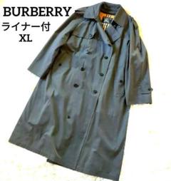 XL相当　BURBERRYSバーバリー　ウールライナー付　ステンカラーコート