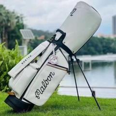 malbon golf ゴルフ マルボン キャディバッグ ホワイト