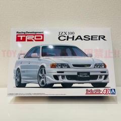 アオシマ 1/24 トヨタ チェイサー TRD プラモデル 完成品 アオシマ 1/24 ザ☆チューンドカー No.47 TRD JZX100 チェイサー