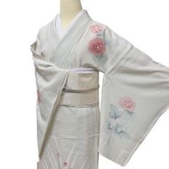 （お値下げ、美品）　正絹　夏着物 TAKAZENの振袖 /ピンク色/古典/牡丹柄/ 最新作正統派古典 ピンク