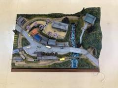 【メルカリ便で発送❗】大ジオラマ　線路と並走（複線ver） ハンドメイドジオラマ メルカリ便で発送❗】大ジオラマ 線路と並走（複線ver