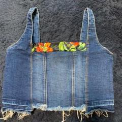 zara デニムベスト