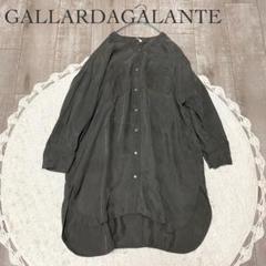 GALLARDAGALANTE レーヨンブラウス 長袖シャツ ダークグレー