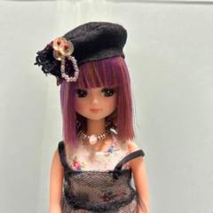 リカちゃんベレー帽No.1155 リカちゃんベレー帽 リカちゃん帽子 ドール帽子 かぎ針編み