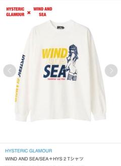 【希少】HYSTERIC GLAMOUR×WIND AND SEA　コラボロンT