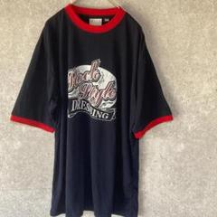 ビジョンクエスト（one）ロゴリンガーTシャツ＊伸縮性＊半袖＊アメカジ＊ネイビー