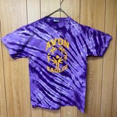 TN175【US輸入】PORT&COMPANY　Tシャツ【メンズM】紫　タイダイ