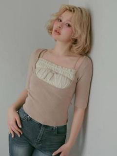 ANDMARY Mew frill tops アンドマリー ANDMARY】Mew frill tops