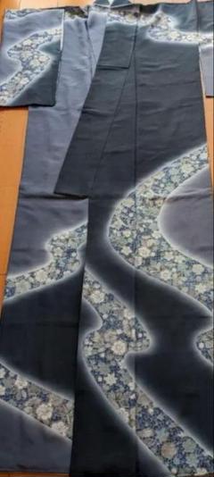 WAKA　訪問着＊袷着物 長尺 辻が花模様 桑茶色 正絹 ＊9SC17 楽天市場】【中古】 訪問着 リサイクル着物 正絹 袷 手描き友禅