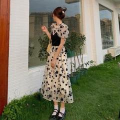 大きいサイズ レディース 春 夏 花柄　ワンピース　新品 半袖