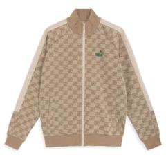 極美品 PUMA プーマ トラックジャケット ジャージ モノグラム ベージュ S 極美品 PUMA プーマ トラックジャケット ジャージ モノグラム