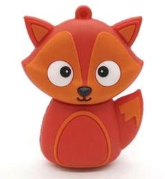32ギガバイトusb2.0フラッシュドライブメモリースティックキーホルダーキツネ