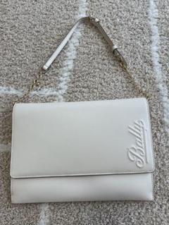 Bally ホワイト チェーンバッグ　本革