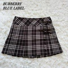 【美品】バーバリーブルーレーベル ノバチェック ミニキュロット ベージュ 日本製 BURBERRY BLUE LABEL バーバリー ブルーレーベル 秋冬 向き