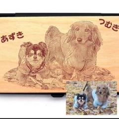 希望の画像をレーザー刻印❗オーダーメイド　名刺入れ　メープル木材　名入れ