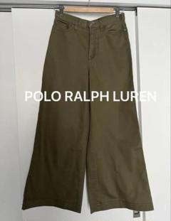 ポロラルフローレン　ワイドチノパンツ　ハイウエスト　カーキ　POLO RALPHのサムネイル