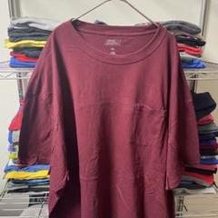 90sヴィンテージ4Lディキーズぽけっと　あずき色tシャツUSA直輸入メンズ古着