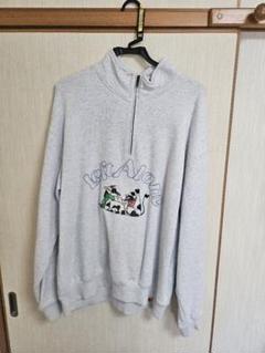 Left Alone レフトアローン　刺繍ハーフジップスウェット Left Alone レフトアローン 刺繍ハーフジップスウェット