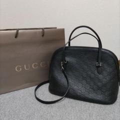 未使用に近い✨グッチ　ハンドバッグ　ブラック　黒 楽天市場】【中古】【バッグ】GUCCI グッチ GGキャンバス