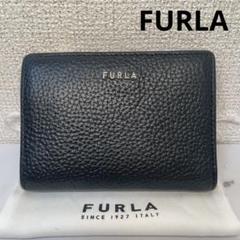 FURLA フルラブラックレザー レディース二つ折り財布