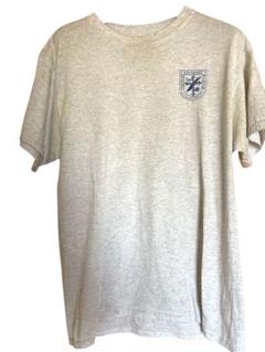 Hanes グレー Tシャツ Mサイズ エンブレム付き