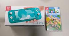 ❤どうぶつの森 パッケージ版 ニンテンドースイッチライトターコイズ 本体 セット