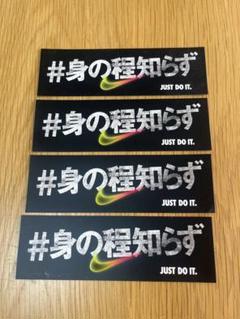 Nike ステッカー 4枚セット #身の程知らず