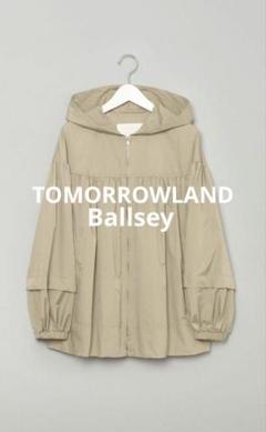 新品タグ付Ballsey　ライトタフタ フーデッドショートコート　ベージュ洗える ライトタフタ フーデッドショートコート｜トゥモローランド 公式通販