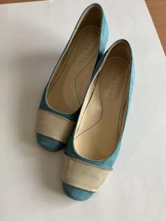 REGAL 青 ベージュ オープントゥシューズ ☆値下げしました。