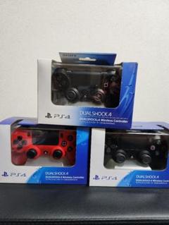 DUALSHOCK 4 ワイヤレスコントローラー 黒 赤【ジャンク】