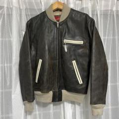 希少 Indian Motorcycle ノーカラー ジャケット 袖レザー 希少 Indian Motorcycle ノーカラー ジャケット 袖レザー
