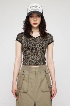 LAGUA GEM LEOPARD LACE トップス　ラグアジェム　ヒョウ柄 LAGUA GEM ラグアジェム LEOPARD LACE トップス レオパード