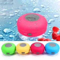 Bluetooth 防水 スピーカー USB充電 吸盤付 ピンク