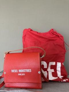 DIESEL レッド ショルダーバッグ