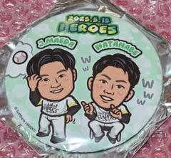 若鷹ガチャ 白のキセキ 缶バッジ Big缶バッジ 渡邉陸 渡邉 レア ホークス 若鷹ガチャ 前半ダイジェストver.100mm缶バッチ 前田純選手 渡邉