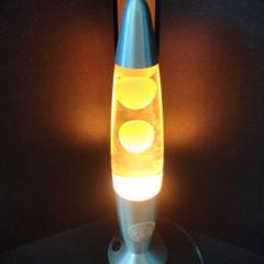 ロケット型オレンジラバーモデルランプ