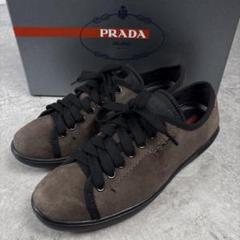 PRADA(プラダ)スエードレザーサボ 4色展開】PRADA◇スエード レザー裏地 サボ スリッポン ロゴ 靴