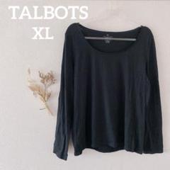 一点物✨海外 TALBOTS 【XL】ブラック 長袖 Tシャツ コットン 薄手のサムネイル