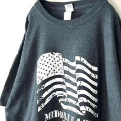 ギルダン アメリカ ミドルイースト Tシャツ XL グレー 灰色 古着