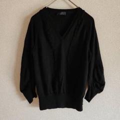 【ANTEPRIMA】（S-M）Vネックサマーニット/シンプルトップス/無地