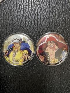 ワンピース　トラファルガー・ロー　ユニバ　usj 缶バッジ ONE PIECEトラファルガー・ロー缶バッチ ユニバ限定 - メルカリ