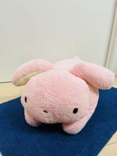 フリッカまつもと♡まんまるしりーず♡雪うさぎもちもちピロー　ぬくまろ　ぬいぐるみ フリッカまつもと♡まんまるしりーず♡雪うさぎもちもちピロー