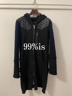 99%is ナインティーナインパーセントイズ　スタッズロングパーカー