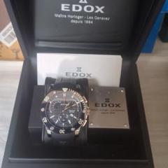 EDOX クォーツ腕時計 ブラックのサムネイル